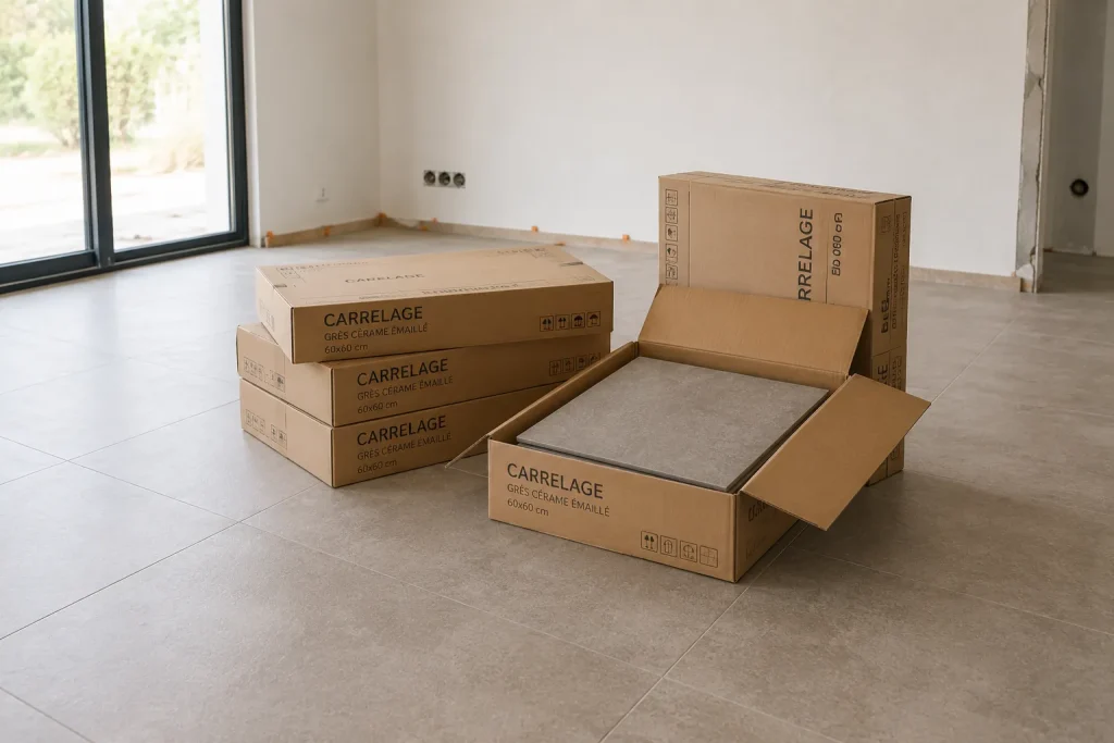 Carton carrelage — TOMAS RÉNOVATION, Rennes