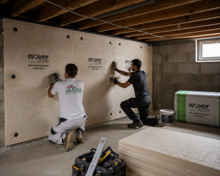Isolation thermique sous sol — TOMAS RÉNOVATION, Rennes