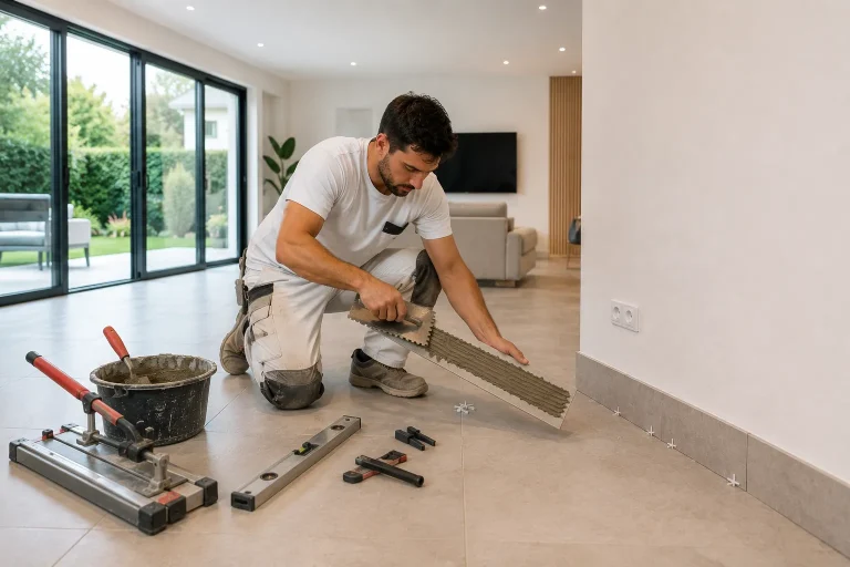 Plinthe carrelage — TOMAS RÉNOVATION, Rennes